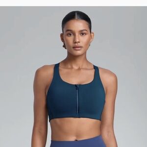 CRZ Yoga Zip Front High Impact Sports Bra